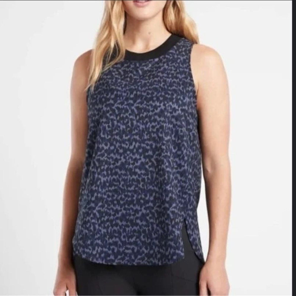 Athleta Blue Python Zephyr Print Tank - image 1